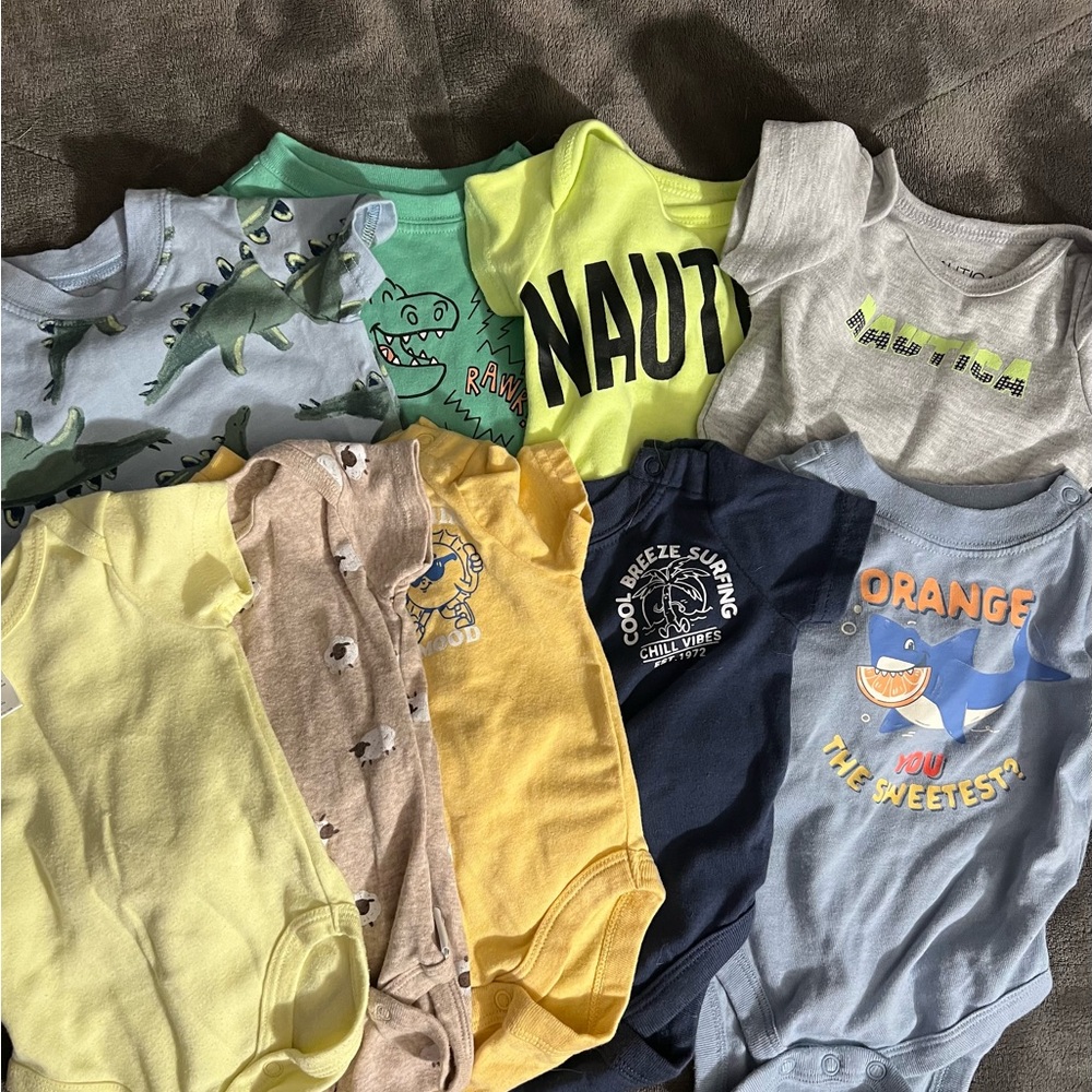 Colorful Baby Onesies Set